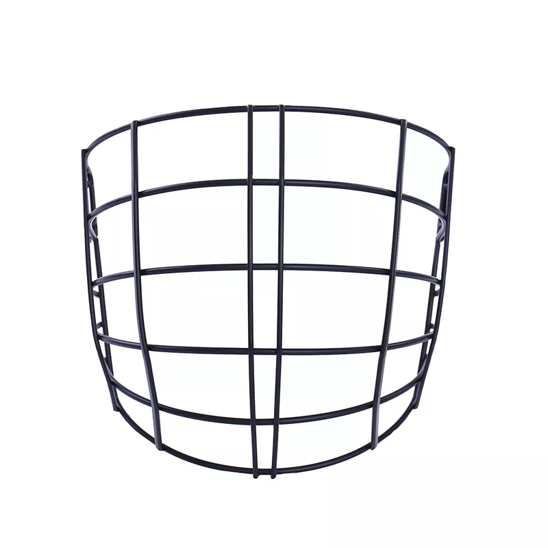 Black Hockey Player Helmet Cage