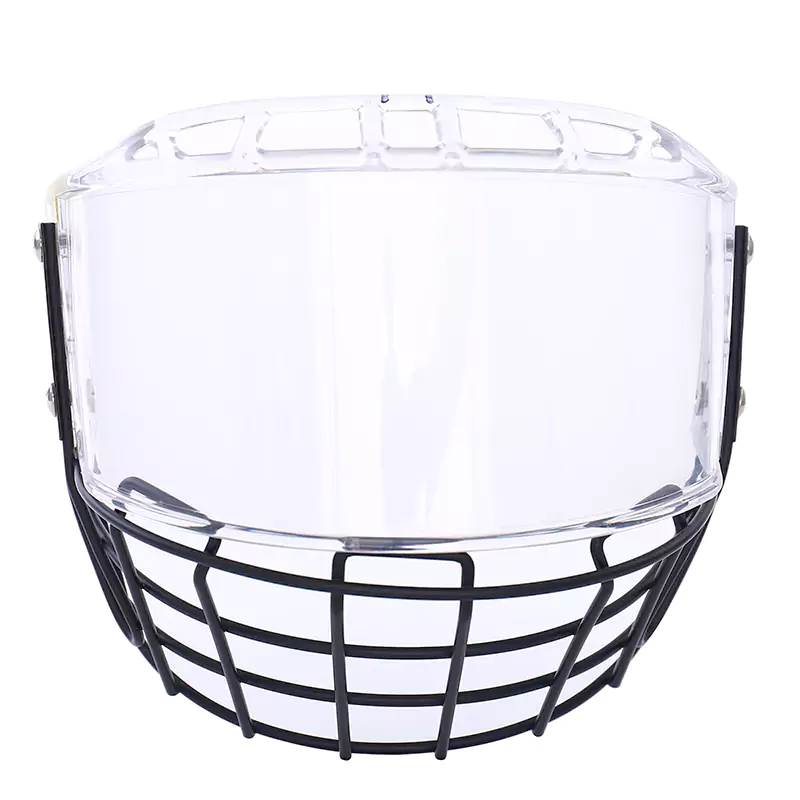 Clear Hockey Player Helmet Cage