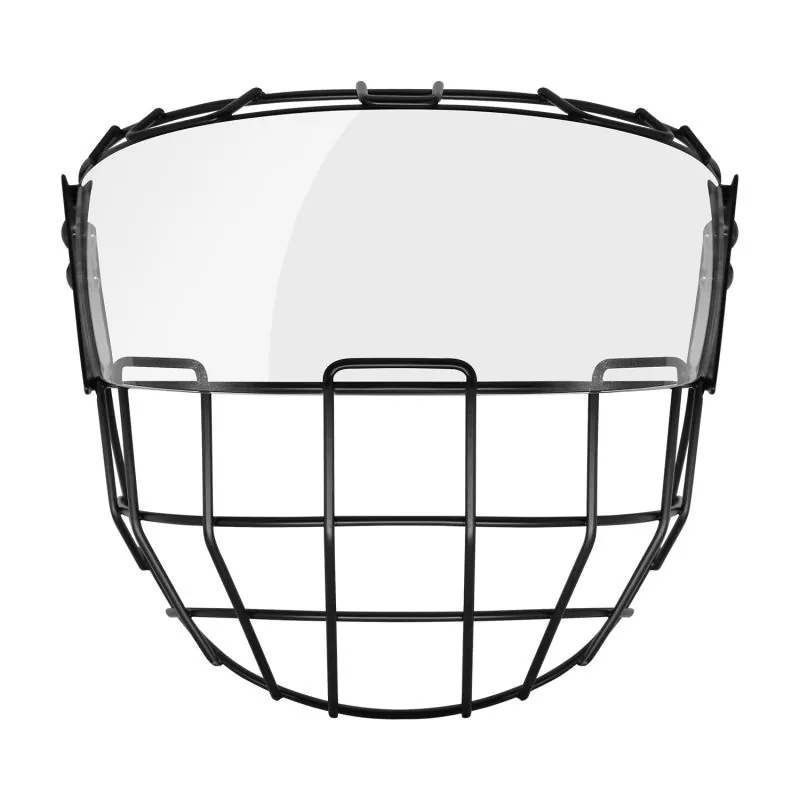 Ice Hockey Cage with Ice Hockey Visor Combo