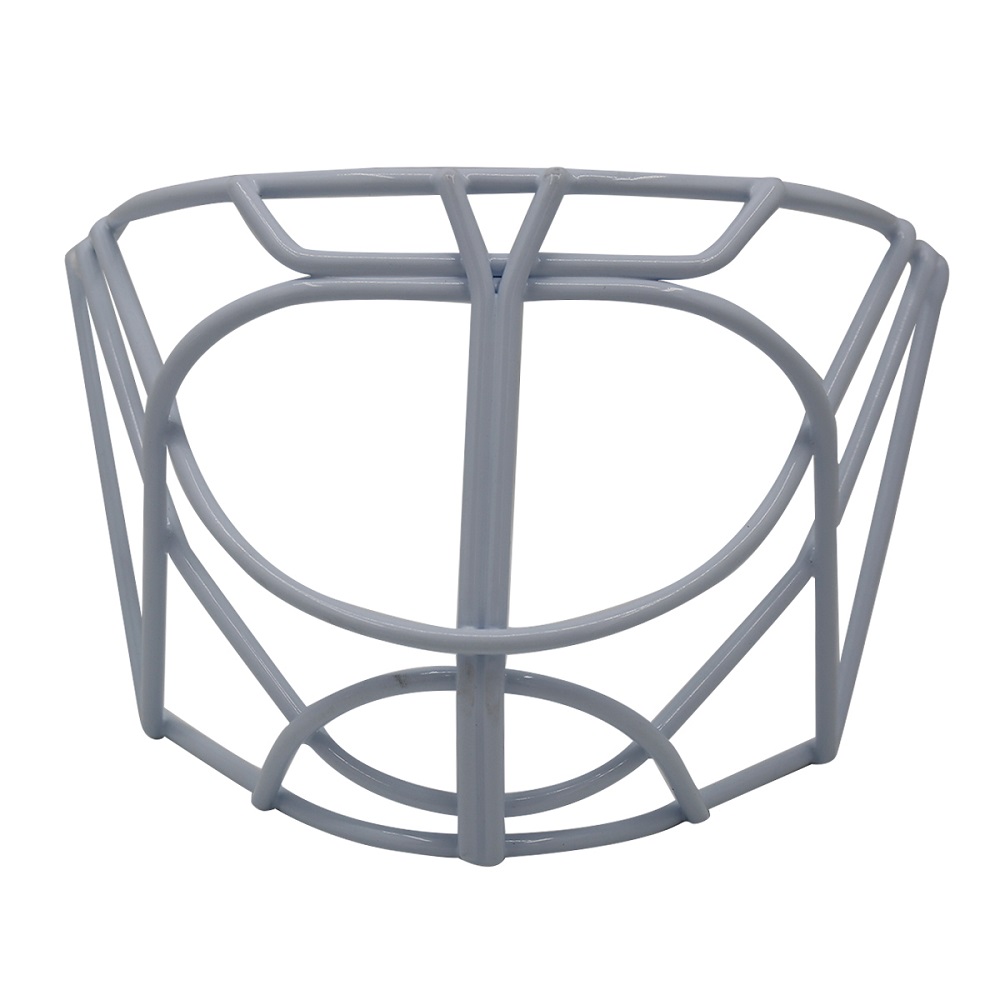 White Hockey Goalie Helmet Cage with 4.8mm Wire Diameter